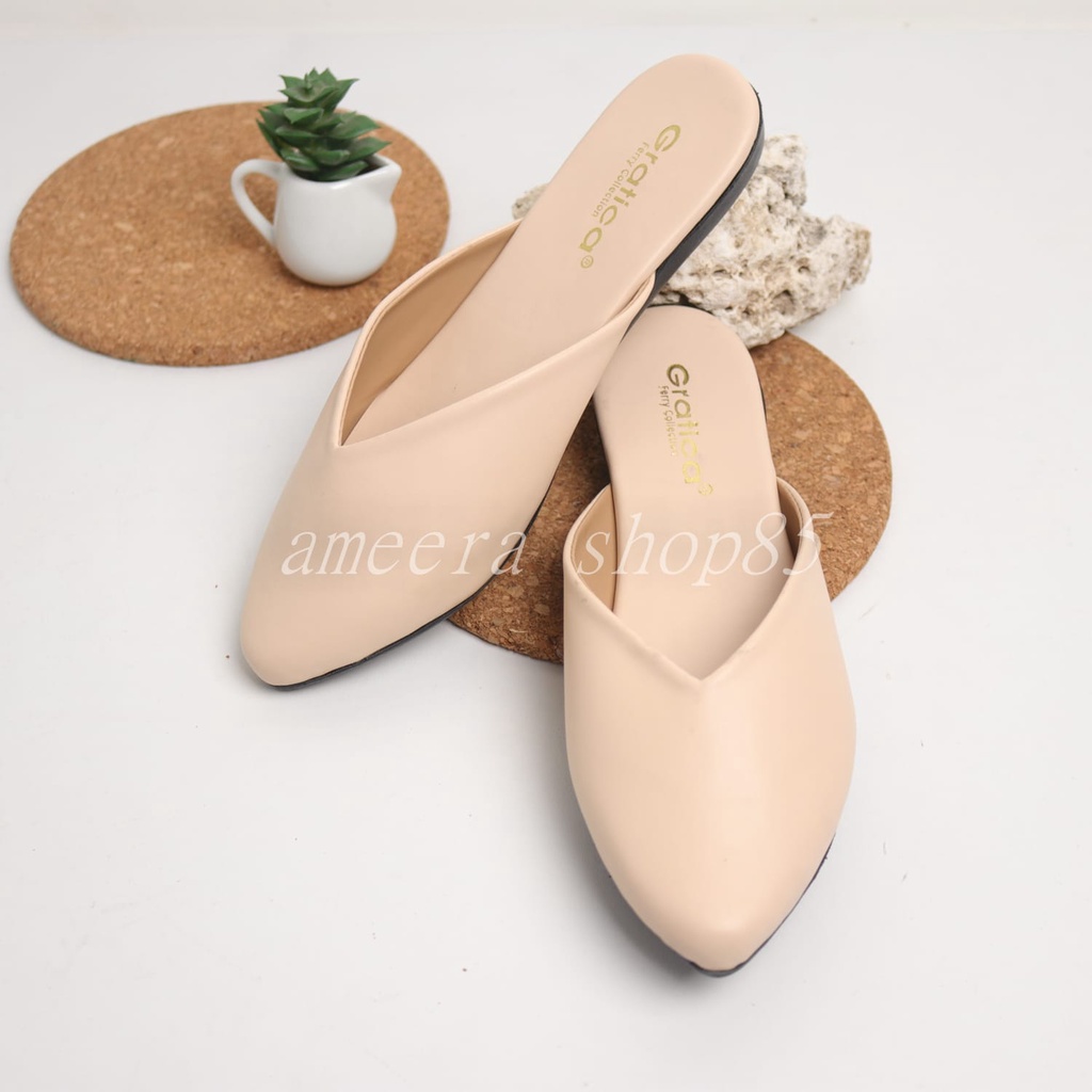 Sepatu Wanita Selop BUSTONG flatshoes gratica 277 MI09