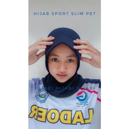 Hijab Instan Sport Terbaru Slim Pet Kecil Antem Jersey Premium Kerudung Olahraga Terkini Pet Busa An