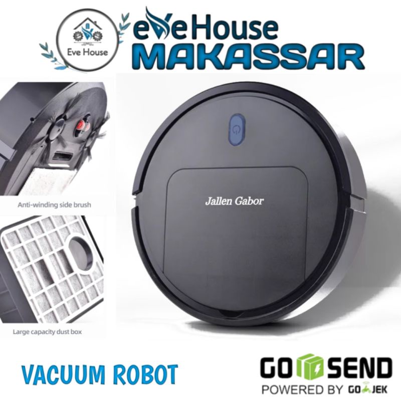 Jual Makassar A0168 Jallen gabor vacuum cleaner robot mesin pembersih