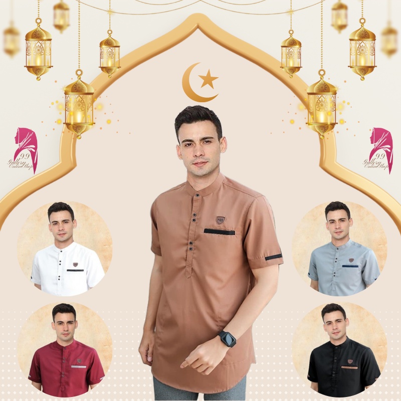 Fashion Baju Bju Bsju Koko Kokoh Kemko Pria Cwo Cwok Cowo Cowok Laki Laki Laki2 Muslim Dewasa Polos 