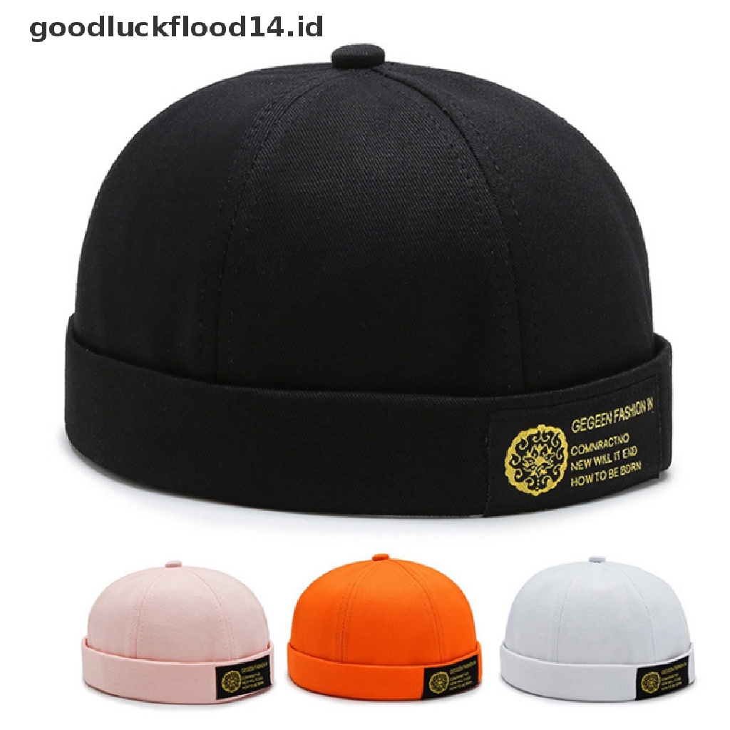 [OOID] Vintage Hip Hop Men Women Hat Retro Cap Adjustable Brimless Hat Beanie Hat ID