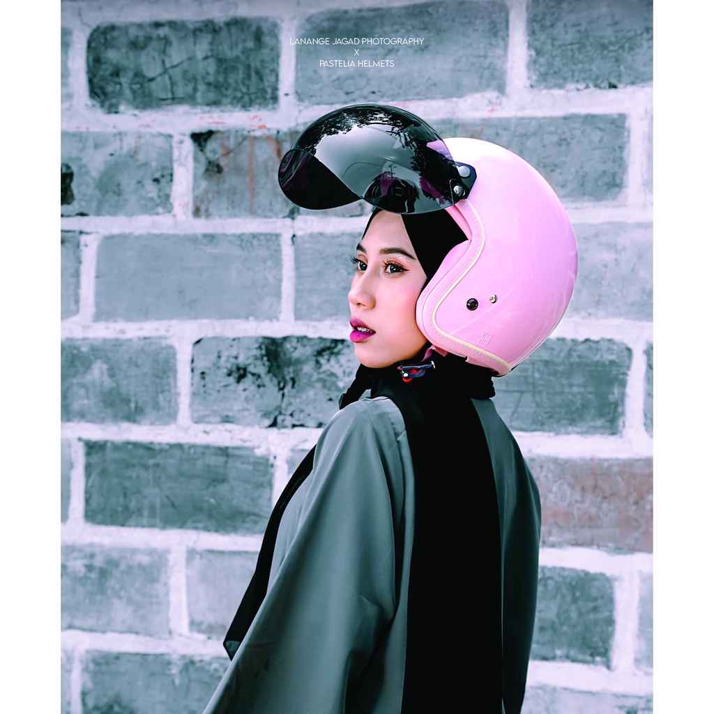 Helm Cewek Dewasa SNI / Helm Cewek Dewasa Hijab / Helm Bogo