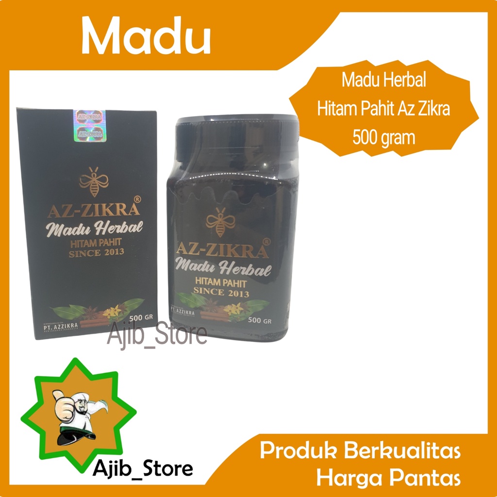 

(100% ASLI) Madu Herbal Hitam Pahit AZ-ZIKRA 500 Gram 500gr 500g 1/2 Kg A132 Azzikra