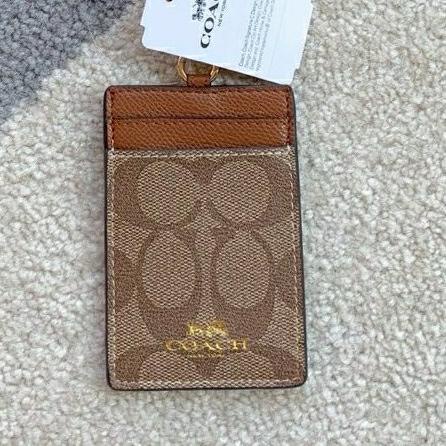 

TERBARU! Coach Lanyard/Coach Signature ID Card Holder-f65773