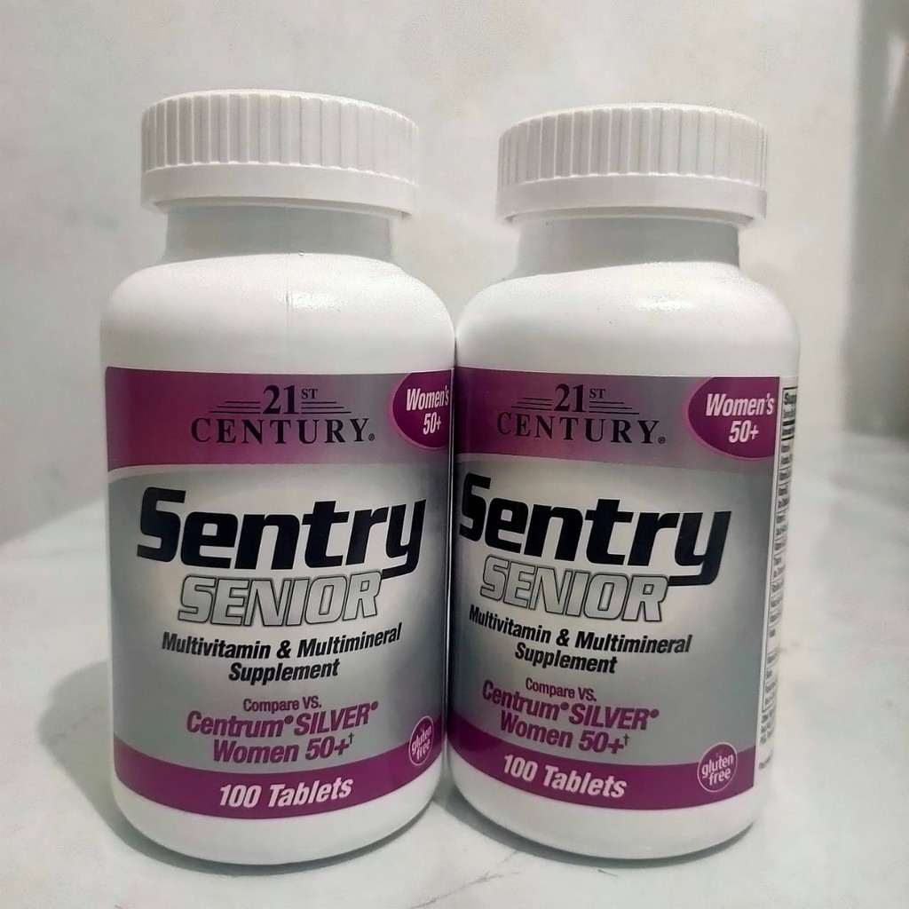 Multivitamin & Multimineral Supplement Women's 50+ Sentry Senior 21st Century 100 Tablets