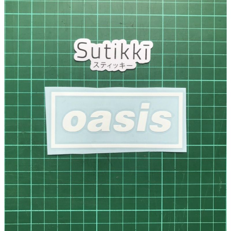 Cutting Sticker Decal Logo Oasis Liam Noel Gallagher - Musik Band Britpop Stiker Nama Custom