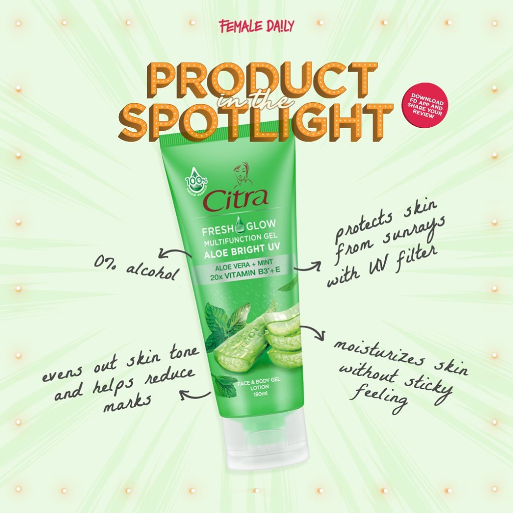 Citra Fresh Glow Multifunction Gel 180ml