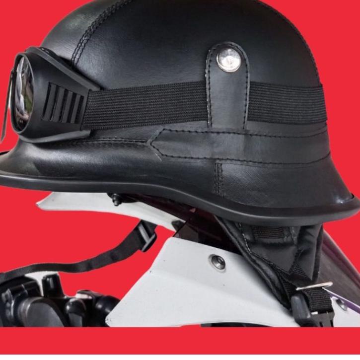 ㅮ HELM RETRO MILENIAL KLASIK CRAZY NAZI HITAM/HELM KLASIK/HELM RETRO/HELM/HELM MURAH/HELM NAZI HITAM
