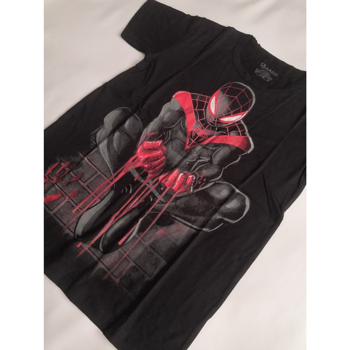 Kaos Anak Laki Laki Spiderman Miles Morales Jongkok Baju Atasan Tanggung Superhero Rhymes