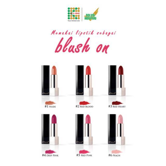 Kosmetik bibir / K-beaucareline Lipstick D Flora  - lipstick kesehatan - original