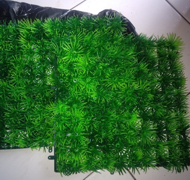Rumput Jepang Pendek Full/ Rumput Plastik/ Daun Rambat Plastik/ Bunga Plastik/ Busa Bunga/ Dekorasi