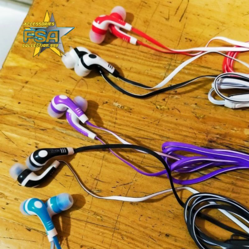 HEADSET EXTRA BASS + MIC TELEPHON EAROHONE WARNA CANDY BY Z-BOX [Z-X01]