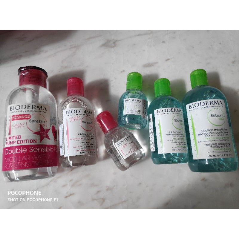 Bioderma Sensibio H2O Bioderma Sebium H2O Bioderma Hydrabio H2O