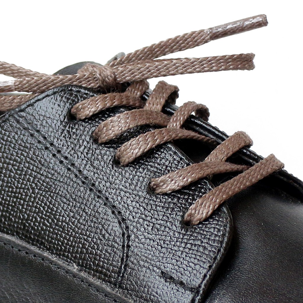 MR Shoelaces TH09 Konnyaku (Abu Tua) Tali Sepatu Lilin Gepeng Thin 3-4mm (Waxed Laces) 50cm 80cm 120cm 150cm Gray