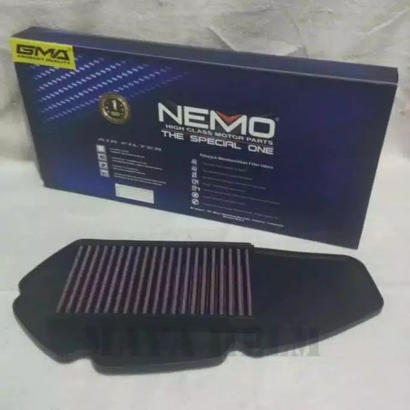 Saringan filter udara nemo Yamaha Aerox Lexi termurah/filter udara nemo aerox &amp; Lexi terlaris