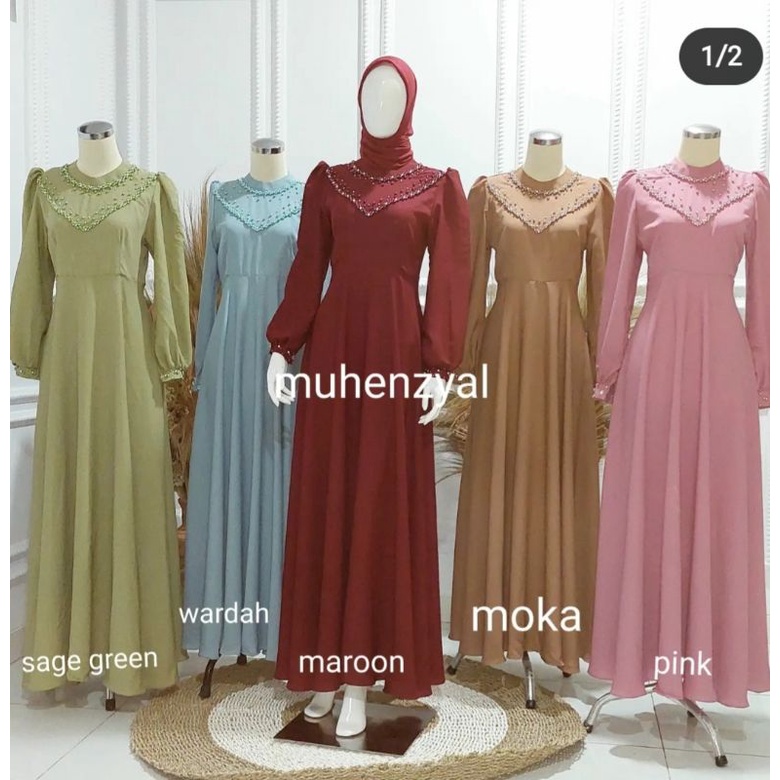 eva dress-gaun muslimah-gaun kondangan-gaun terbaru