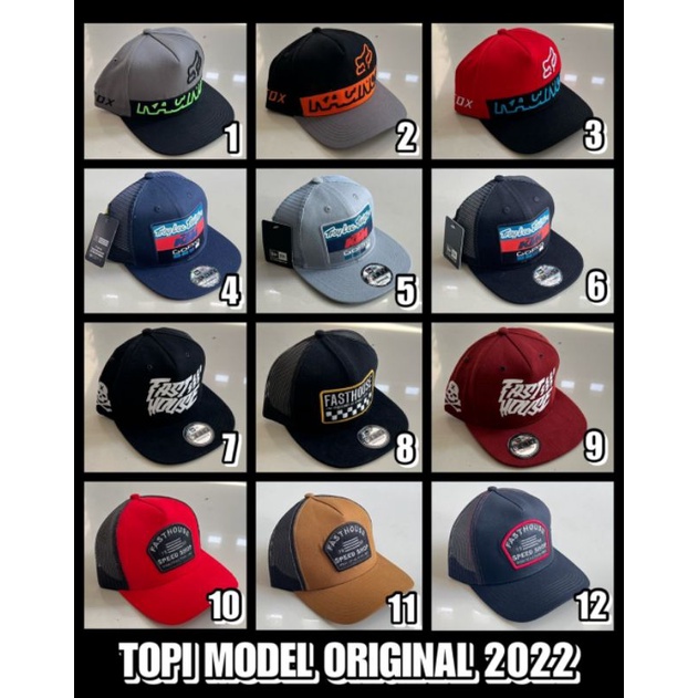 TOPI MODEL ORIGINAL 2022 / TOPI SNAPBACK TRUCKER RACING KTM MOTOCROSS ORIGINAL