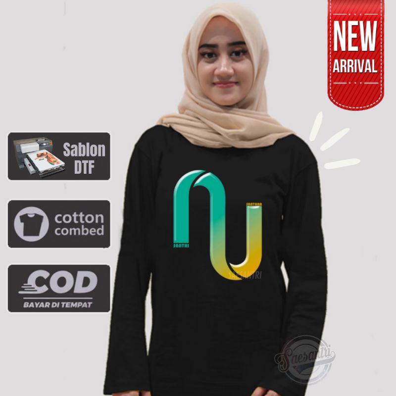 Kaos Santri Putri Salafy Lengan Panjang Santri Nusantara