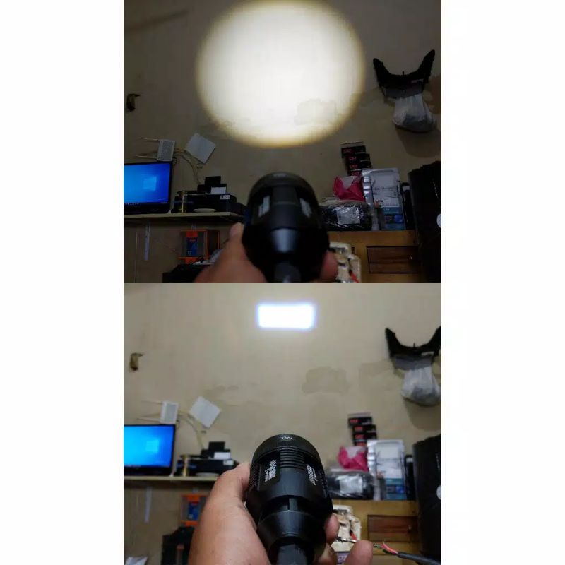 lampu tembak sorot LED KENZO Kz30 teleskopik