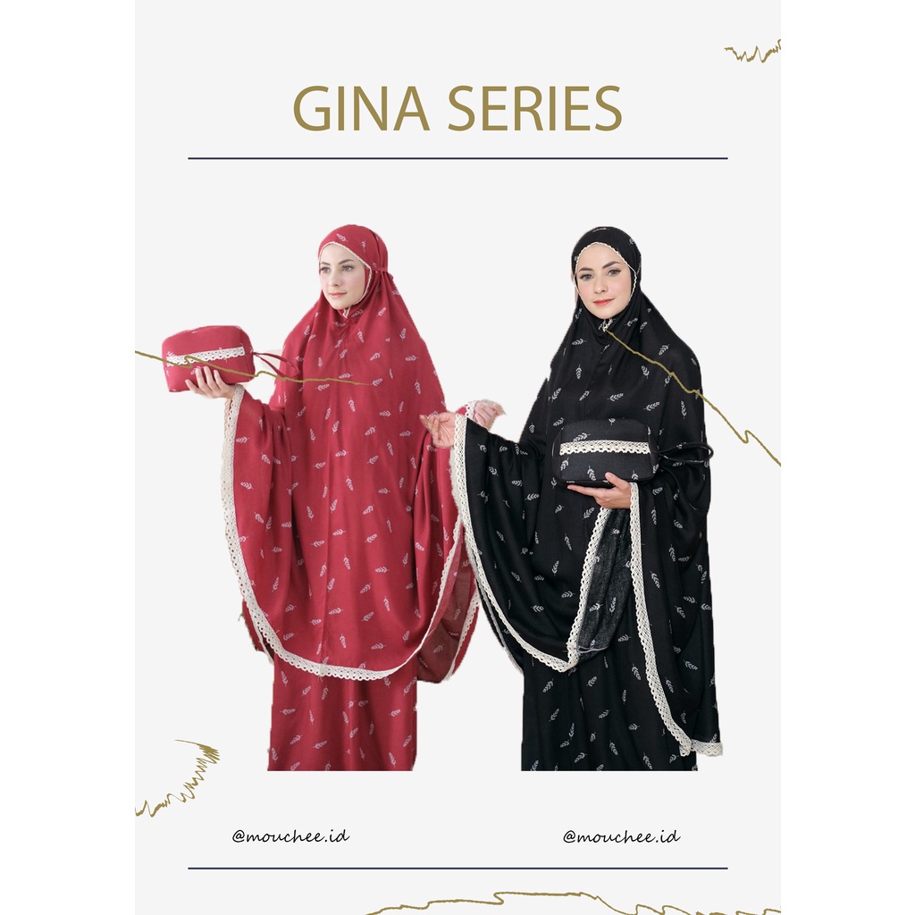 Mukena Terbaru Bahan Rayon Mukena Dewasa 2021 Mukena Traveling Adem Ori Motif Gina