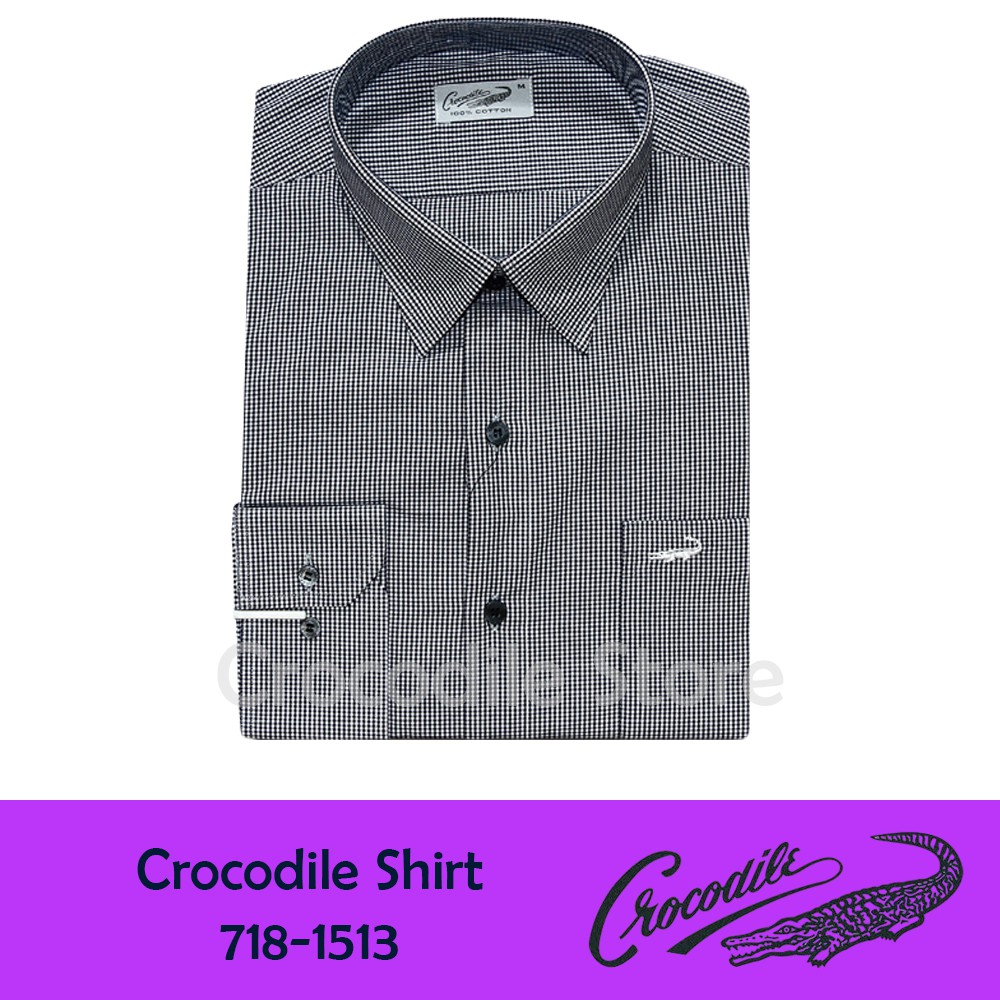 Kemeja Lengan Panjang Pria Crocodile 718-1513