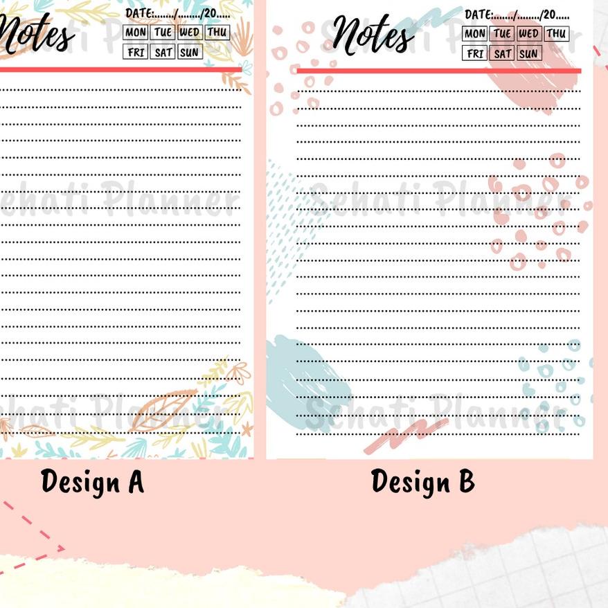 

Best Seller!Loose Leaf Garis A5 & B5 with design / Kertas Binder / Sehati Planner