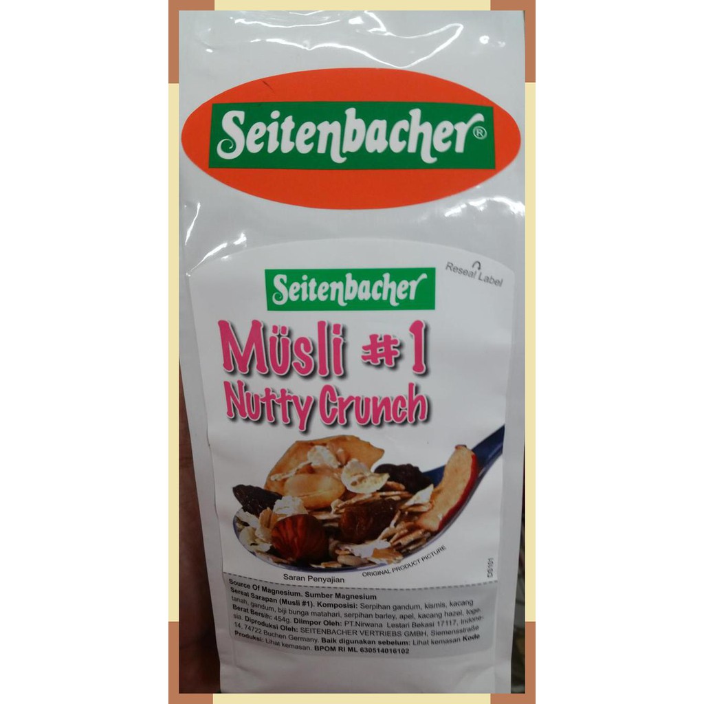 

Seitenbacher | muesli | nutty crunch | 454 gr | Product of Germany