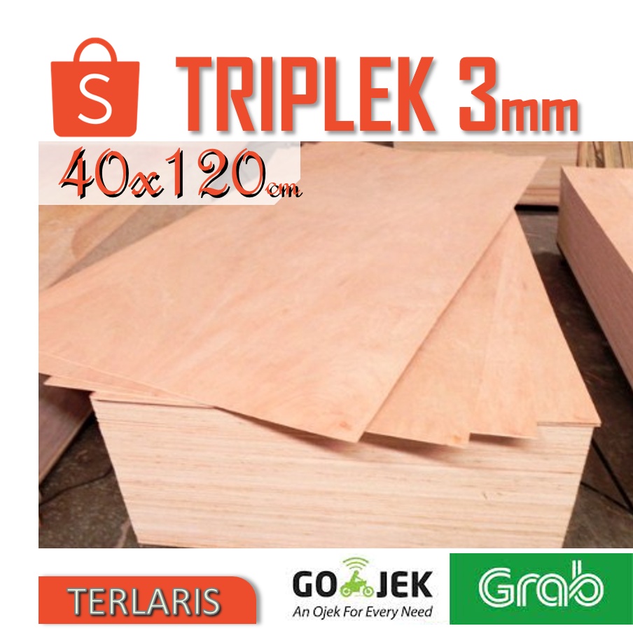 TRIPLEK 3mm 40x120 cm (isi 3 lembar)... [TRIPLEK 3mm 120x40 cm //TRIPLEK 3 mm 40x120 cm//TRIPLEK 3 mm 40 x 120 cm //TRIPLEK 3mm 120x40cm //TRIPLEK 3mm 40x120cm]