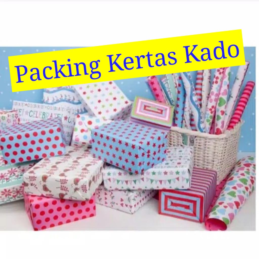 Packing Kertas Kado &amp; Kartu Ucapan hadiah untuk kado gift baby KERTAS KADO UNTUK HADIAH PACKING KERTAS KADO BAYI