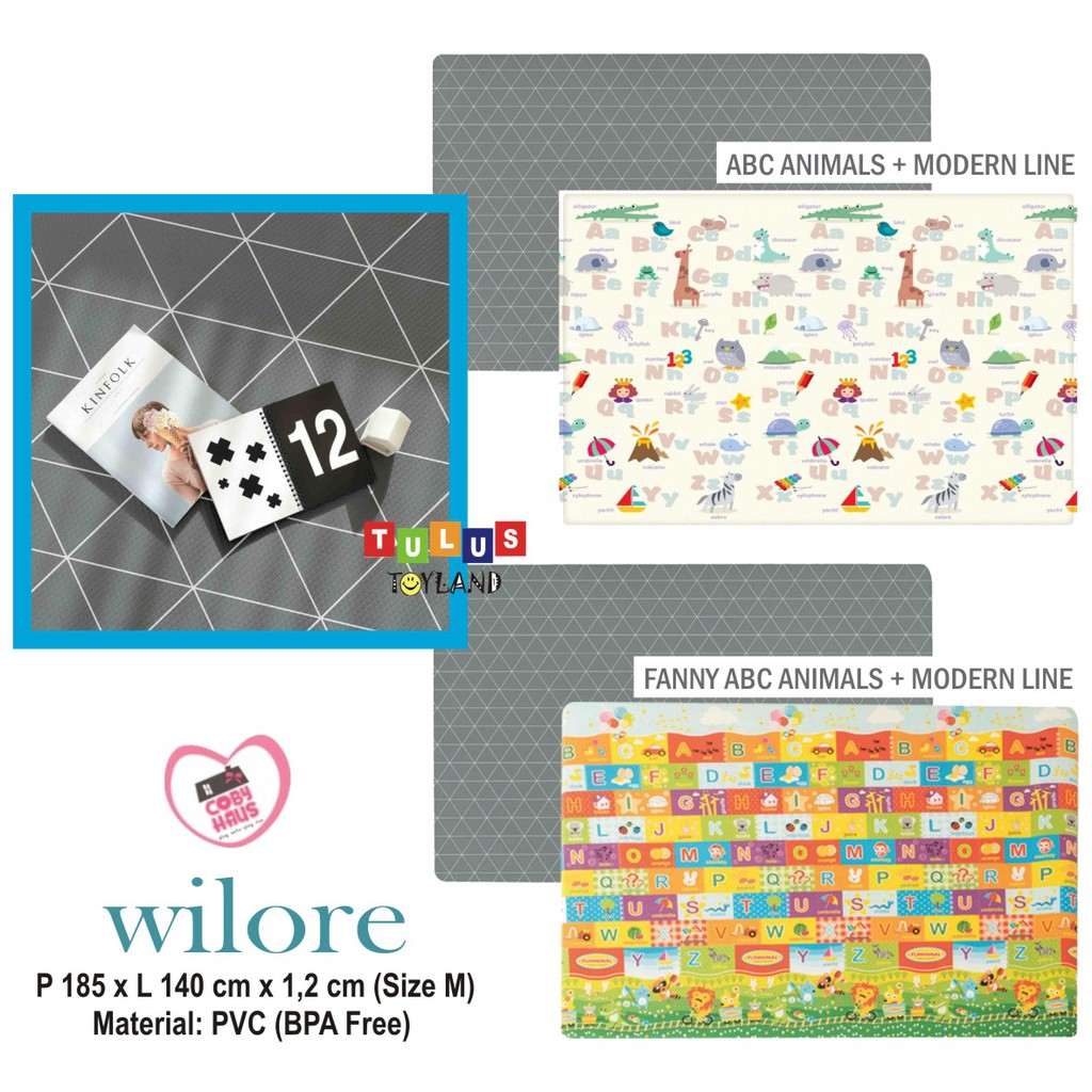 Karpet CobyHaus Wilore Playmat PVC Alas Lantai Anak Bayi Coby Haus