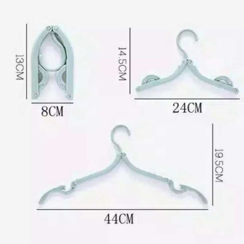 Gantungan Baju Lipat Portable - Hanger Lipat - Magic Hanger Multifungsi Bahan Plastik- Hanger portable Untuk Jalan Jalan