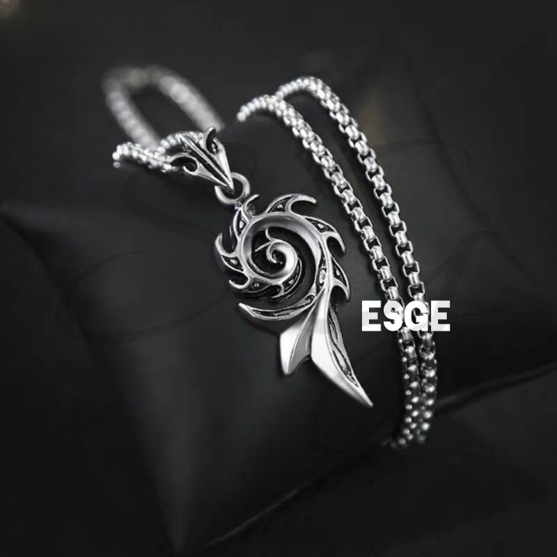 ESGE KALUNG TITANIUM TERMURAH KALUNG PRIA BEST SELLER KALUNG RANTAI BAHAN TITANIUM GAYA KOREA KALUNG LIONTIN TITANIUM STEEL KALUNG ANTI KARAT KALUNG FASHION NECKLACE KOREA STYLE JAPAN STREET STYLE KALUNG TRENDY KALUNG UNIK MURAH KEREN GANTENG KALUNG VIRAL