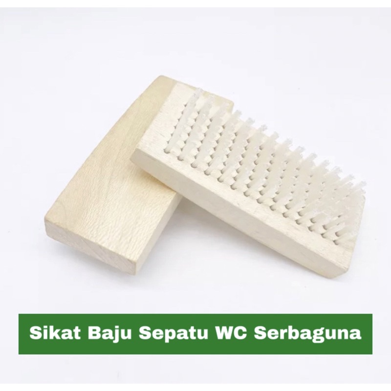 Sikat Cuci Baju Kayu / Sikat Lantai / Sikat Serba Guna