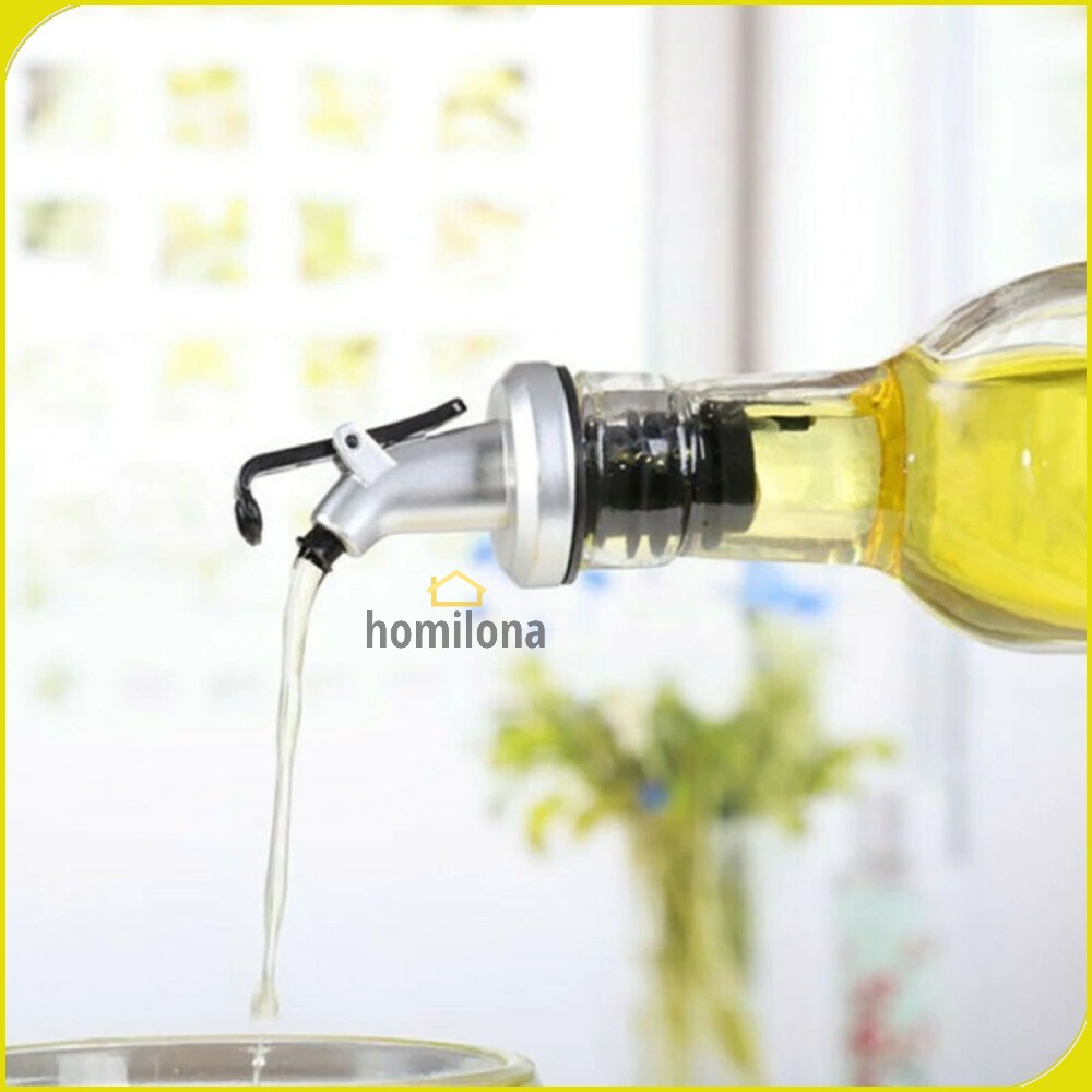 Tutup Botol Minyak Olive Oil Vinegar Lock Plug Seal - LeePourer HE131 - Black