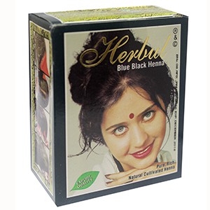 Herbul blue black henna hair dyes / Semir Rambut Henna Arab