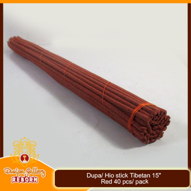 Dupa/ Hio Wangi Tibetan stick 15&quot; Red 40 pcs/ pack