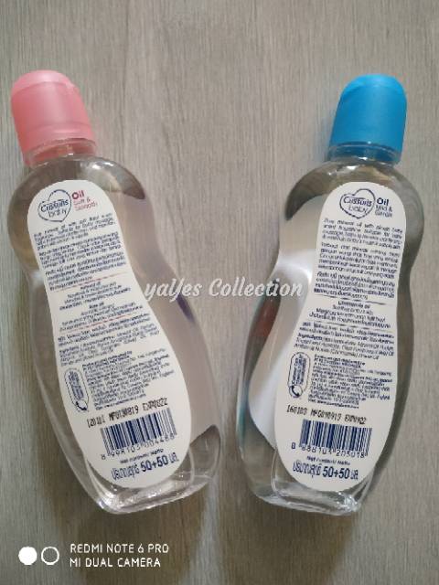 Cussons baby oil 100 ml chamomile almond rose extra 50 ml pink biru minyak pijat massage bayi cuson