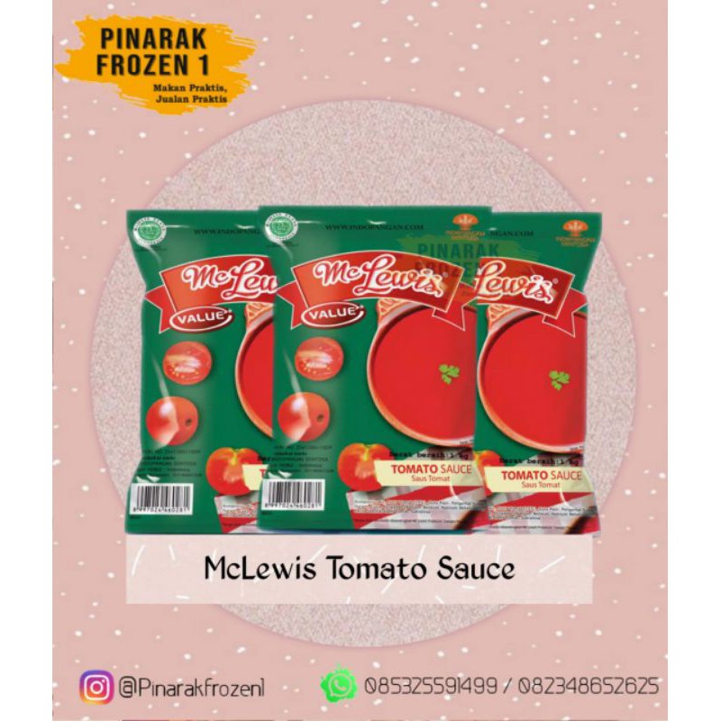 

mclewis tomato sauce 500gr