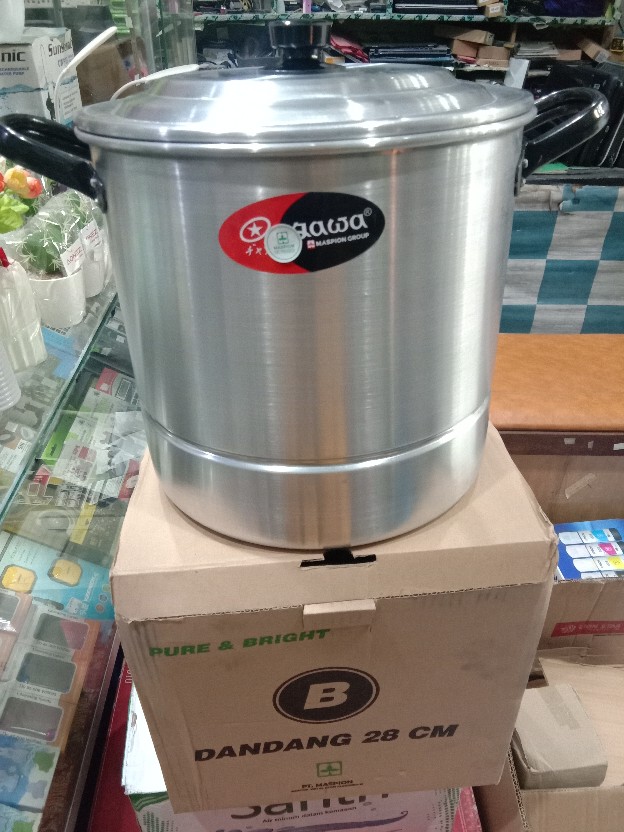 Dandang Alumunium Jawa 28 Cm B Maspion Langseng Panci Kukus
