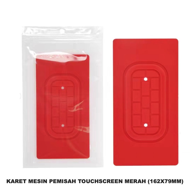 KARET MESIN PEMISAH TOUCHSCREEN LCD MERAH (162X79MM)