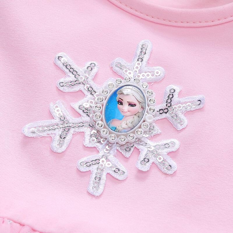 (LOLI-JKT) BD-102 DRESS FROZEN PRINCESS ELSA QUEEN OF SNOW 100-140