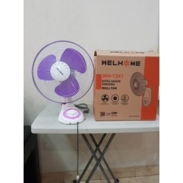 Kipas Angin dinding Welhome WH 1261 Ukuran 12in AWET