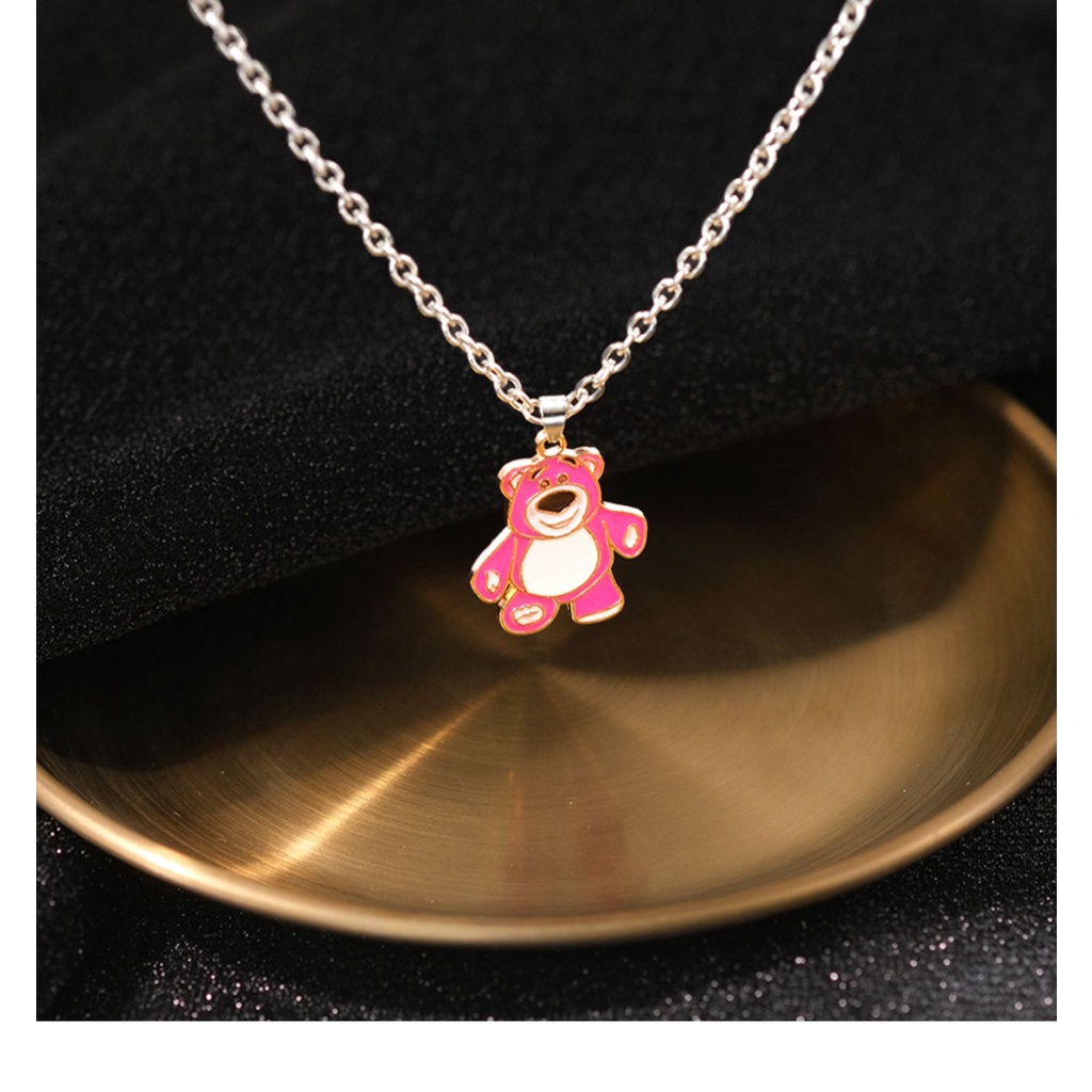 Bear Necklace Accessories Trendy Hip Hop Chain