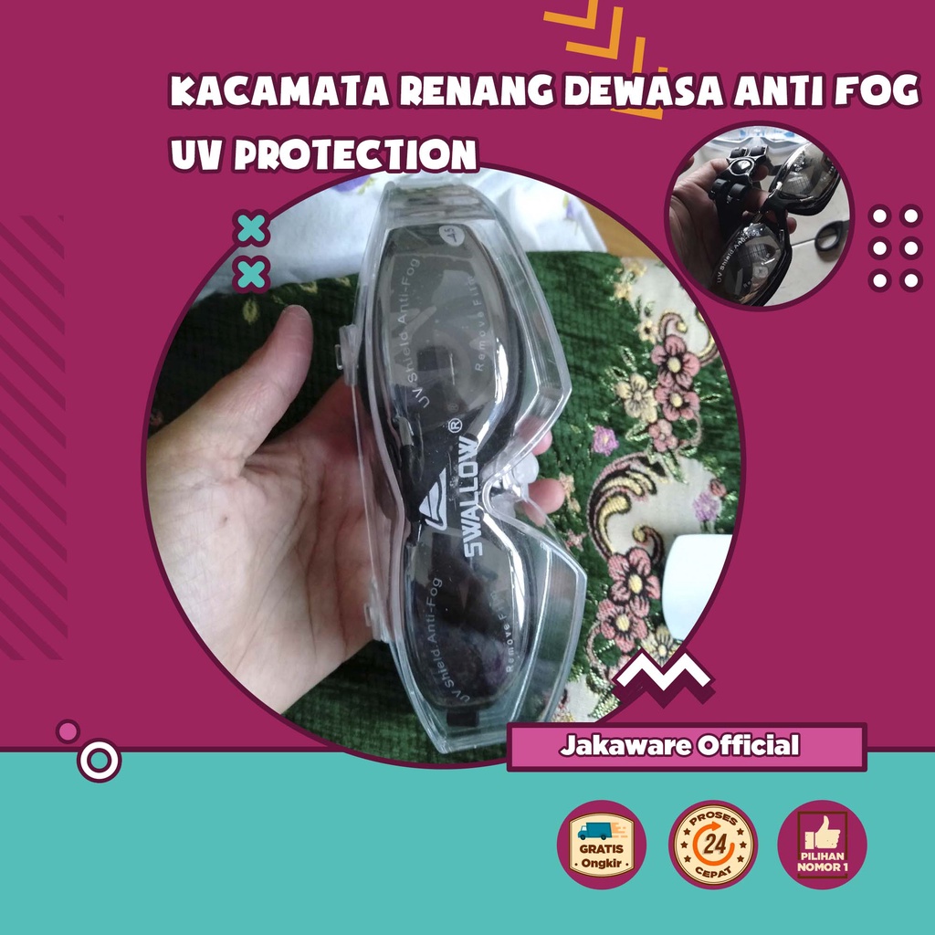 KACAMATA RENANG DEWASA ANTI FOG UV PROTECTION PRIA WANITA ANAK KARET KACA MATA COWOK MINUS SPEEDO PE