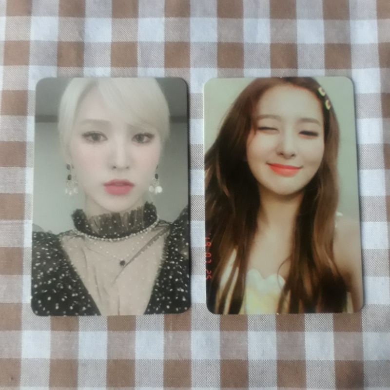 wendy finale photocard & seulgi day 2 pc red velvet