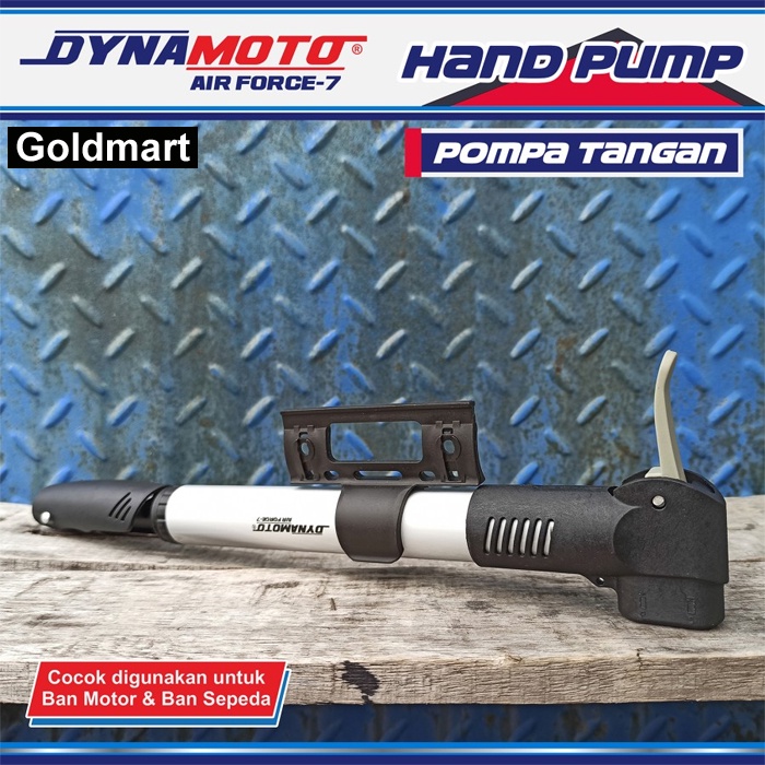 Pompa Tangan Ban Sepeda / Motor Dynamoto (Body Aluminium + ABS)