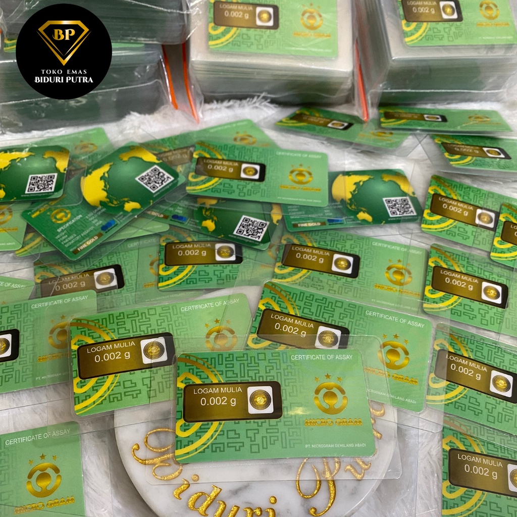 EMAS MINI 0.001gr - 0.1gr LOGAM MULIA 24KARAT DIJAMIN ASLI ORIGINAL MICRO GRAM/ BABYGOLD / MINIGRAM / MINIGOLD  100% EMAS MURNI ASLI TERMURAH TOKO EMAS SOUVENIR PERNIKAHAN TERMURAH HADIAH KADO ULANG TAHUN EMAS BATANGAN EMAS 0,001 TERMURAH-Grosir76-99pcs 0.002