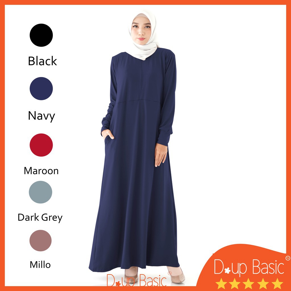 BEST SELLER Zipper Dress Jumbo Jersey PREMIUM/ Gamis Jersey Busui/ Gamis Jersey Polos Premium