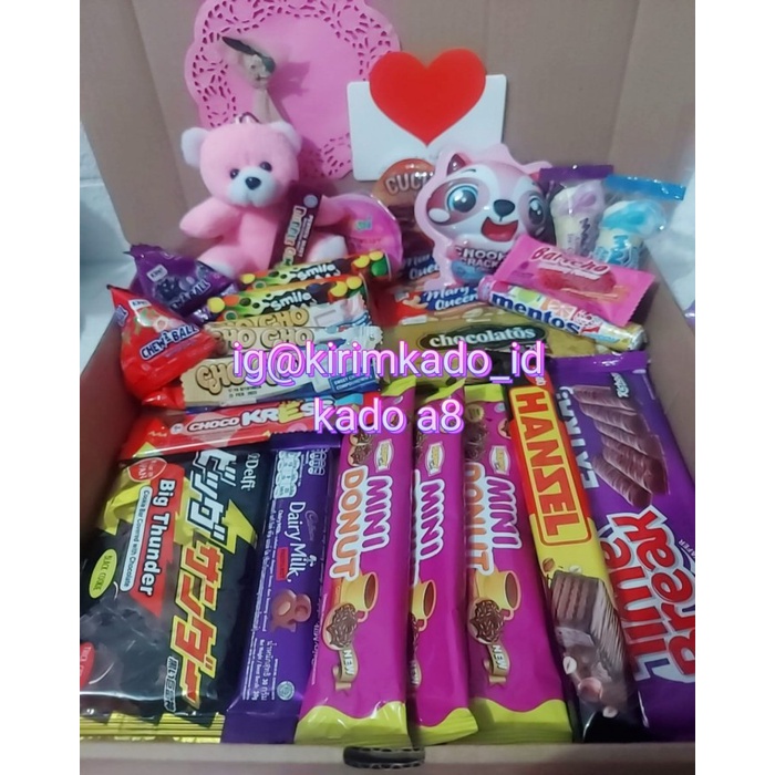 

kado birthday wedding gift hampers kado parcel coklat valentine murah