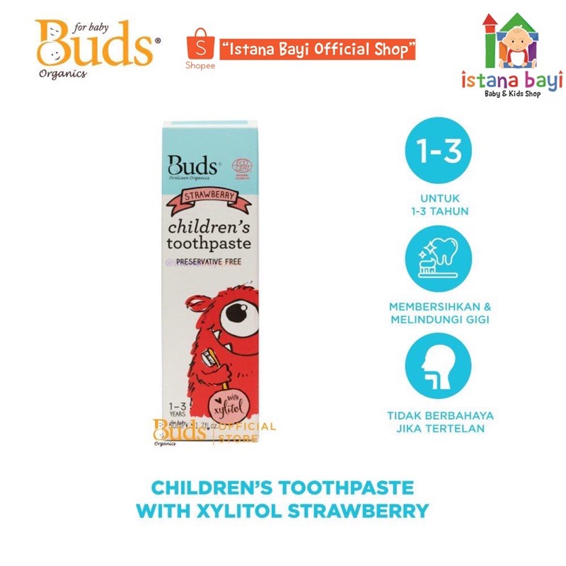 Buds Organics Toothpaste xylitol - Pasta gigi Bayi